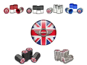 Mini Cooper Rim Valve Stem Caps Motorcycle Sturdy Look